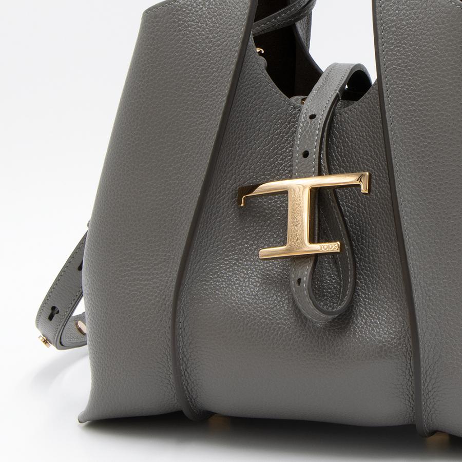 TOD'S（トッズ） トートバッグ ミニ グレー T TIMELESS T タイムレス