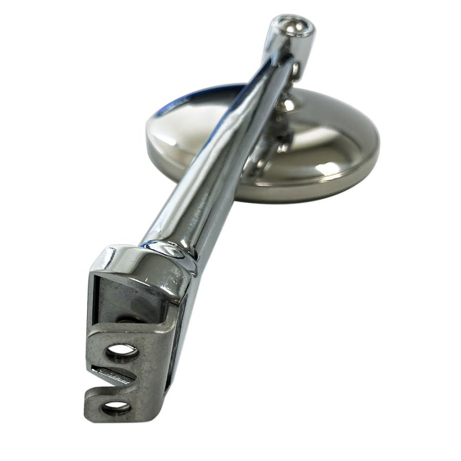 ステンレスポリッシュ 3インチ ピープミラー ストレートネック 1個