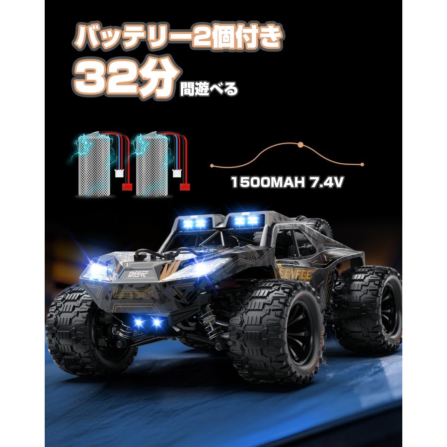 DEERC ラジコン ラジコンカー オフロード リモコンカー 4WD 高速 1/14