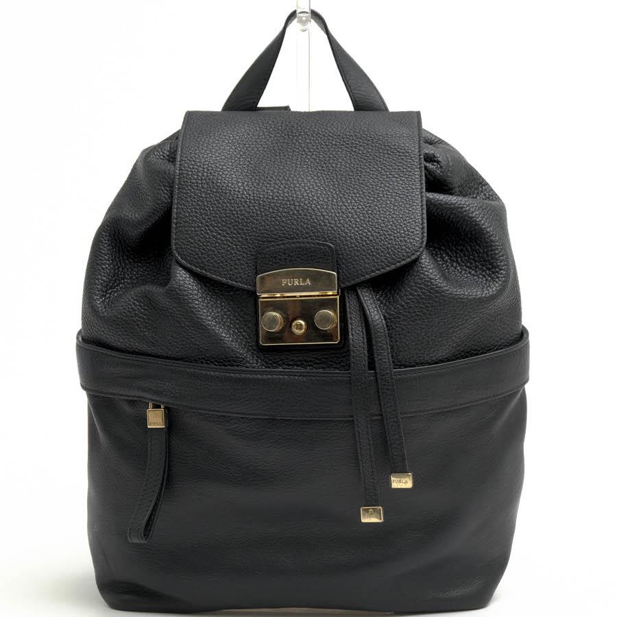 FURLA（フルラ） リュック Lara S Backpack ペブルドレザー 牛革 A4