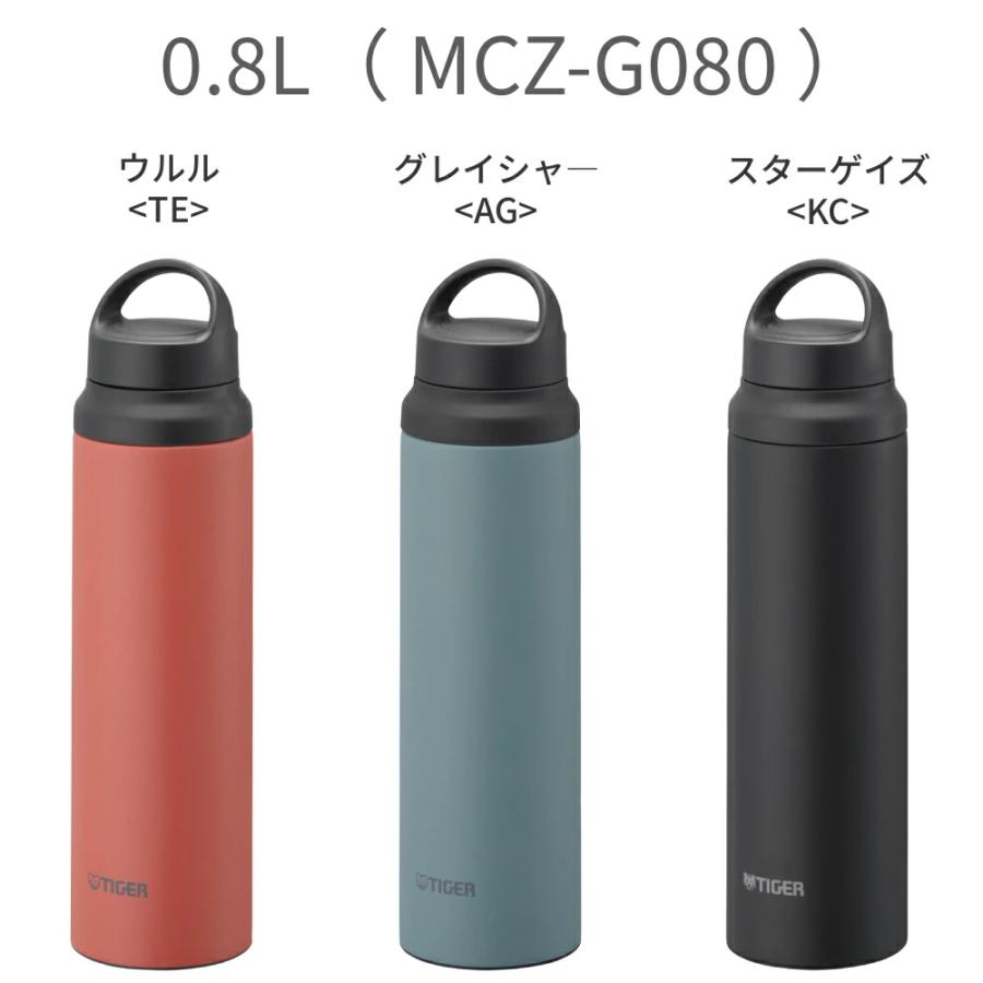 タイガー（TIGER） 水筒 400ml 600ml 800ml パッキン一体型 0.4L 0.6L