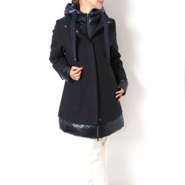 HERNO（ヘルノ） 24AWモデル レディース ウール切替 ダウンコート