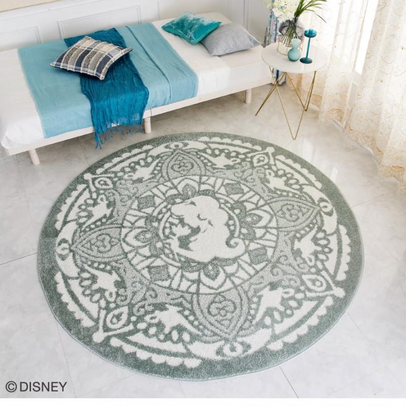 スミノエ ディズニー ラグ カーペット マット 185×185cm 円形 アラジン