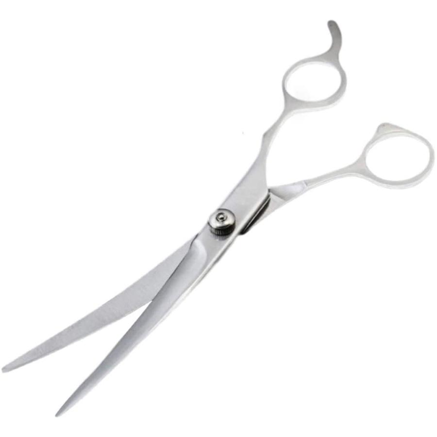 プロ仕様 ペット用 トリミング ハサミ カーブシザー 顔周り 足回り