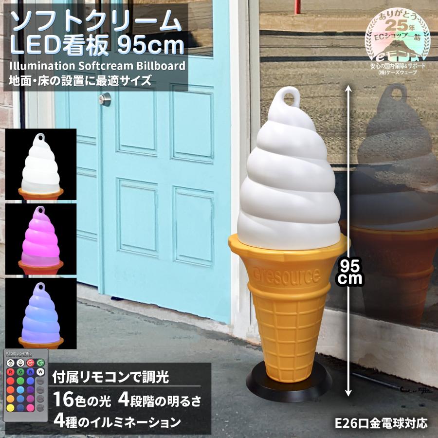 当社製品保証1年！インボイス対応！] 業務用【ソフトクリームLED看板