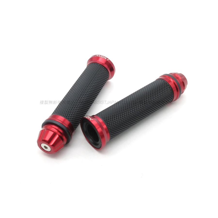 新品 MOXI アルミ+ラバー コンビ グリップ 左右 レッド◇ XJR400R