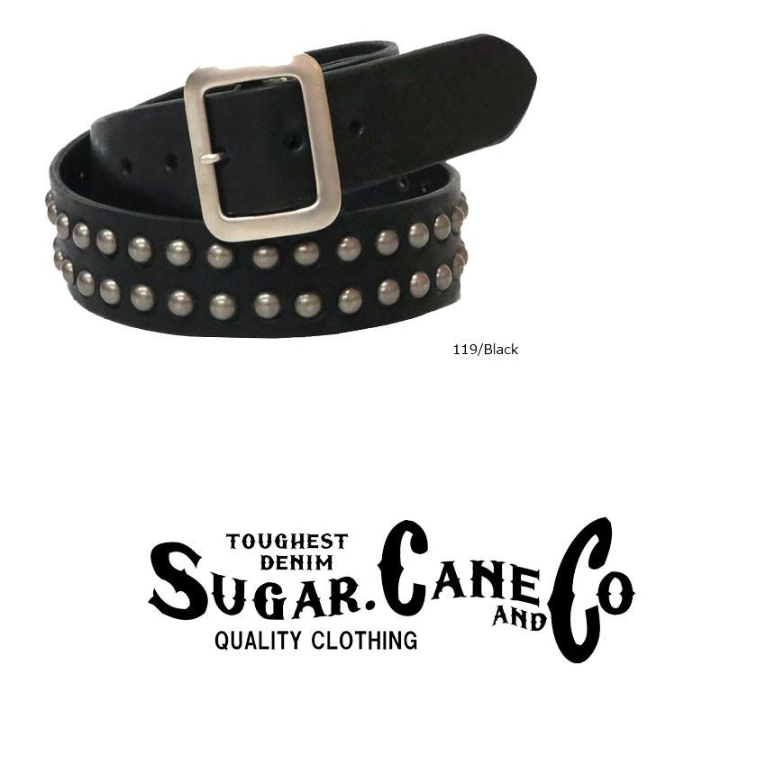 SUGAR CANE レザーベルト スタッズ サドルレザー シュガーケーン