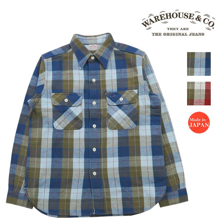 WAREHOUSE（ウエアハウス） ウェアハウス フランネル シャツ 長袖