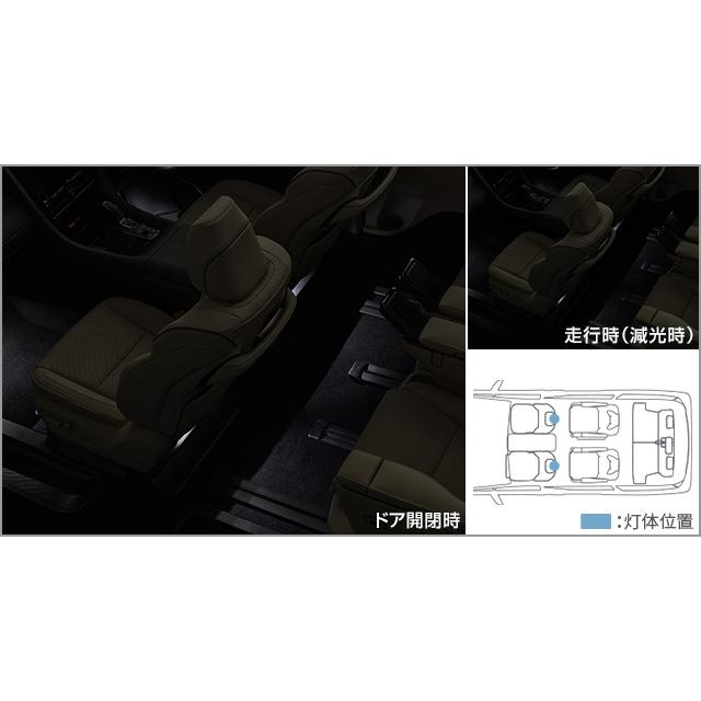 アルファード 40系：純正 インテリアイルミネーション（ホワイト）リヤ