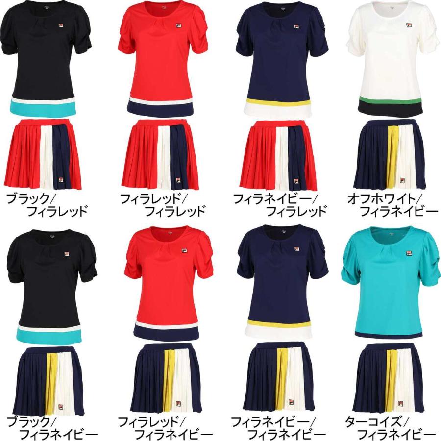 FILA（フィラ） レディース ゲームシャツ VL2697 ＆ スコート VL2699