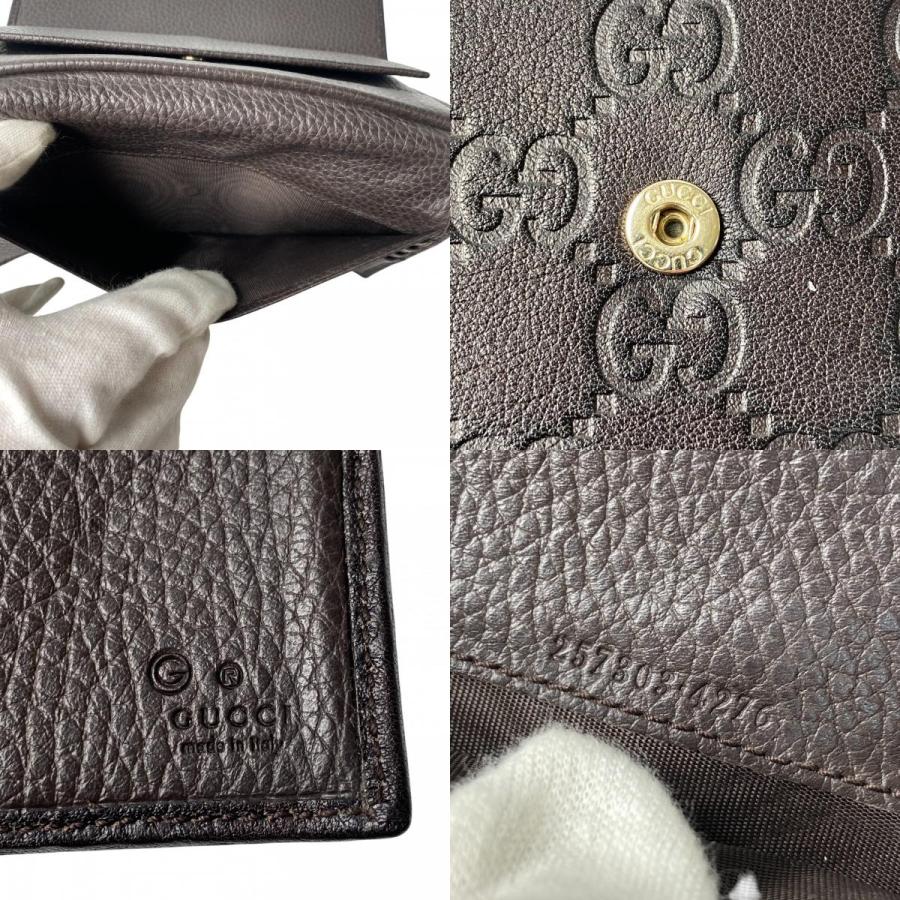 GUCCI（グッチ） 未使用 メンズ グッチシマ レザー GGマーク 長財布