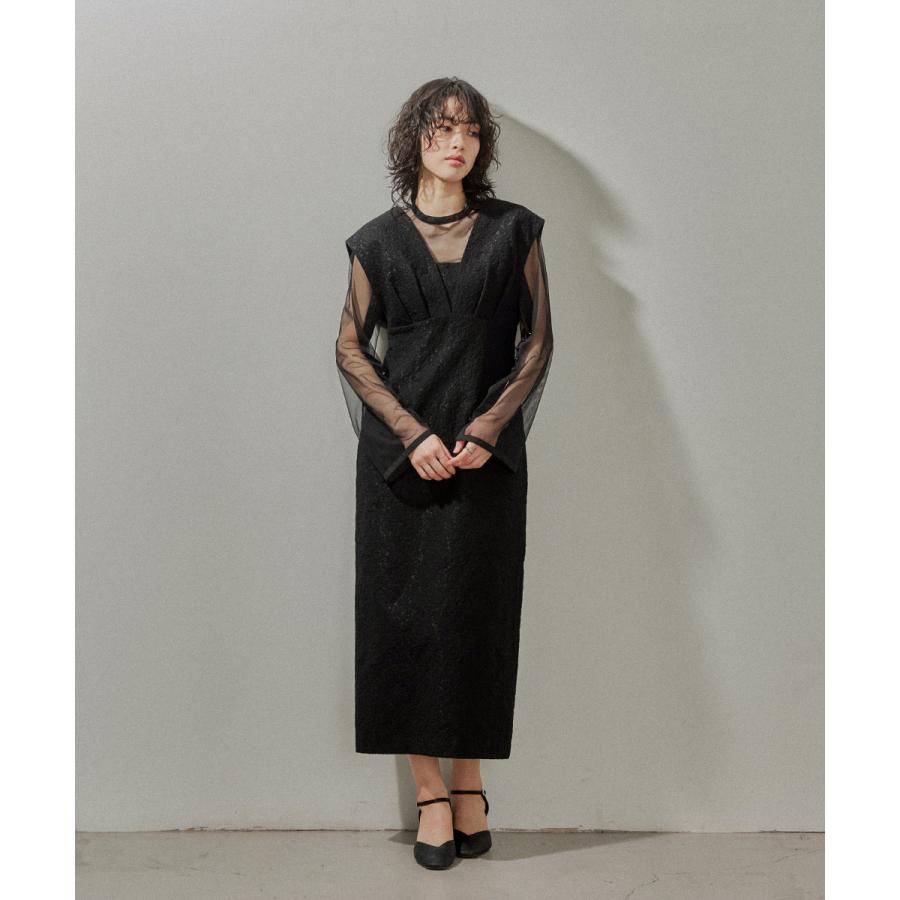 niana（ニアナ） V line ジャガードドレス パーティードレス 結婚式