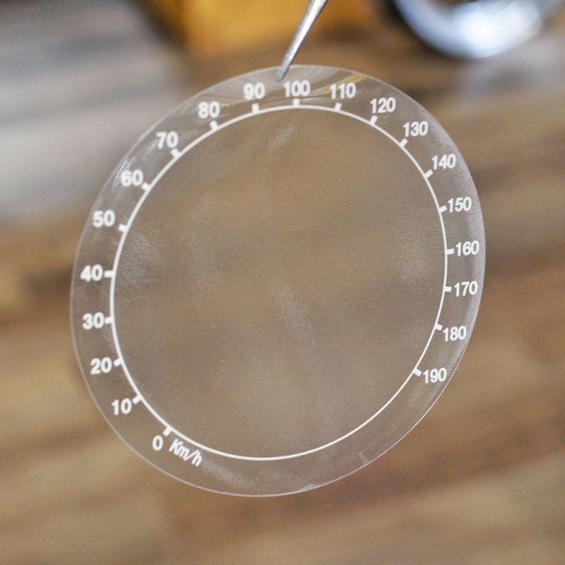 82mm ハーレー専用マイル→キロメートル変換ステッカー メーターシール