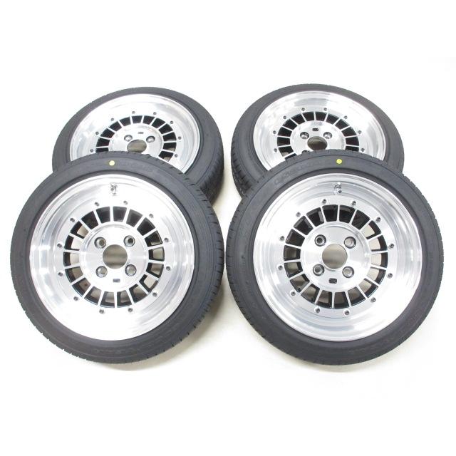 新品 タイヤ付 軽四 サイズ フォーカスレーシング 黒 14インチ 4H 6J