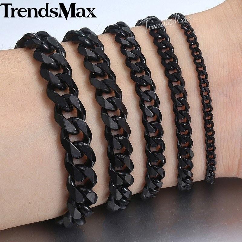 ブレスレット メンズ レディース 3 5 7 9 11mm シルバー ステンレス