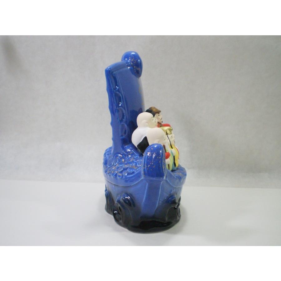 七福神 宝船七福神 陶器製宝船に乗ったの七福神の置物 開運招福 190103