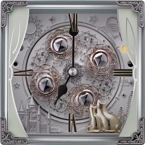 時計 スモールワールドコスモ 4RH784RH04 からくり 置時計 RHYTHM