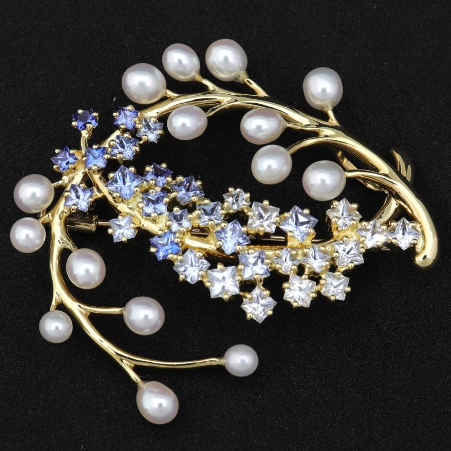 TASAKI（タサキ） （新品仕上げ済）タサキ 田崎 パールブローチ K18