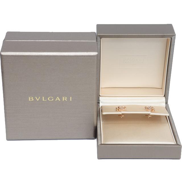 フィオレヴァー (新品仕上げ済)ブルガリ BVLGARI ダイヤ ピアス K18 PG