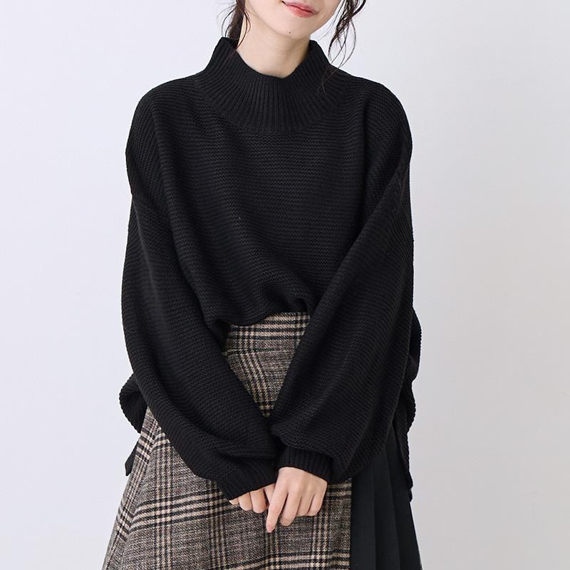 ニット レディース ハイネック セーター トップス 長袖 秋冬 秋 冬