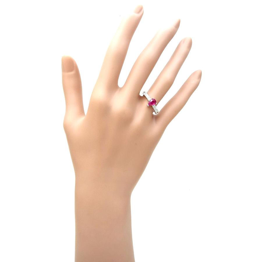 ビルマ産GIA産地鑑鑑別書付 上質天然ルビー 1.00ct ダイヤ0.40ct