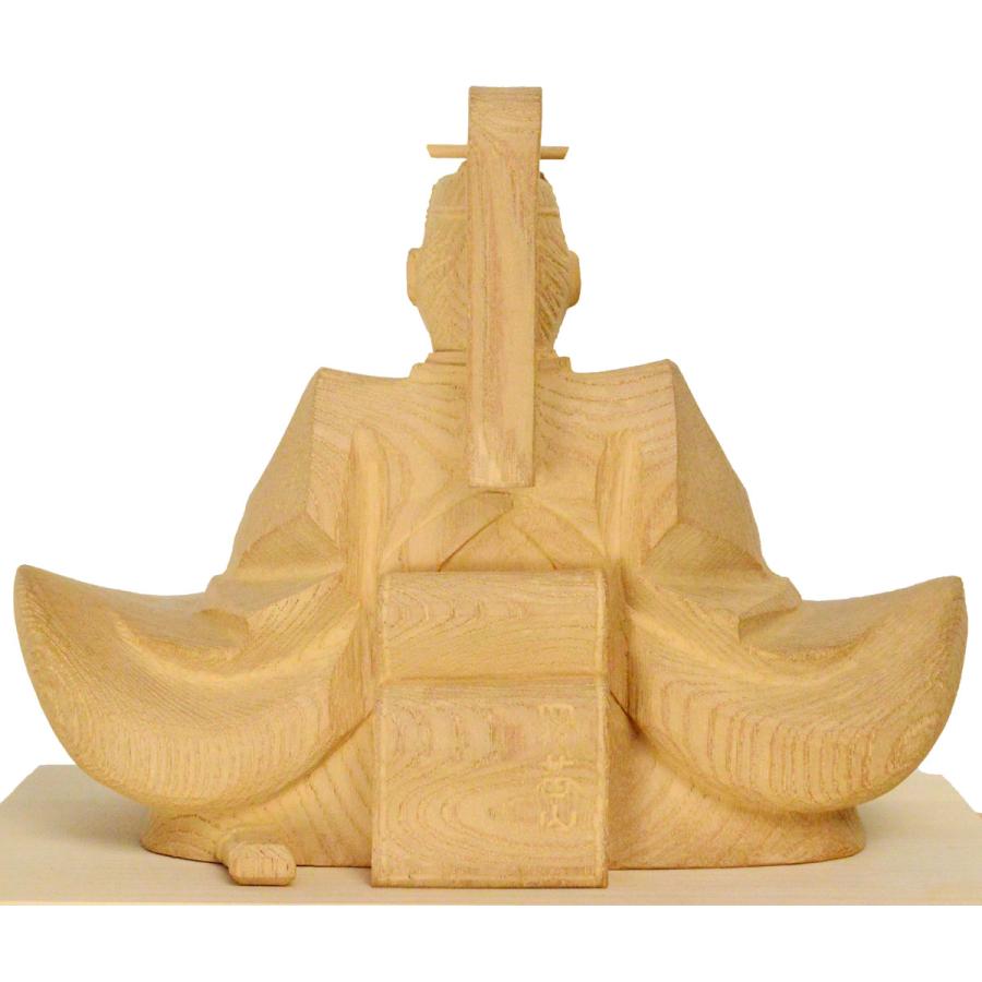 天神様】井波彫刻『菅原道真公』 六寸・欅（けやき） 加茂 蕃山（かも