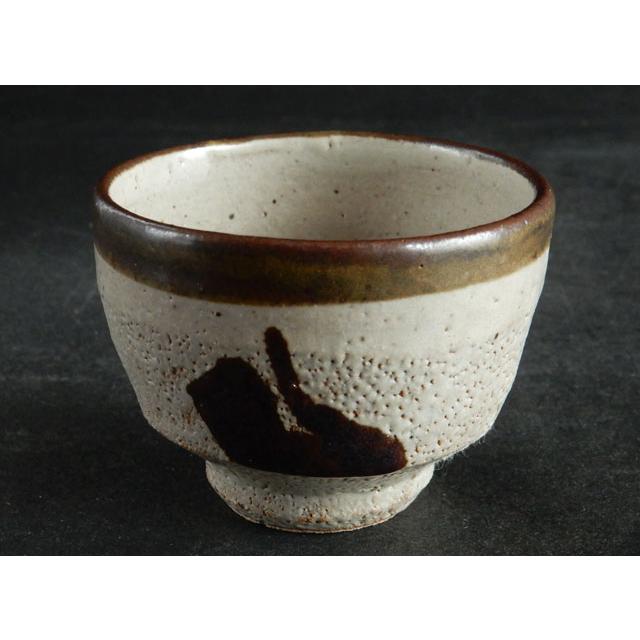 濱田 晋作 (人間国宝濱田庄司の次男) 鉄絵 盃 : 古美術植松 - 通販