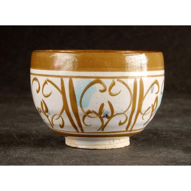 人間国宝 加藤 卓男 ラスター彩 人物文 酒杯 ぐい呑 : 古美術植松