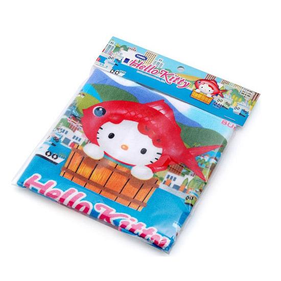 韓国限定 ハローキティ ご当地 タオル ハンカチ Hello Kitty かわいい