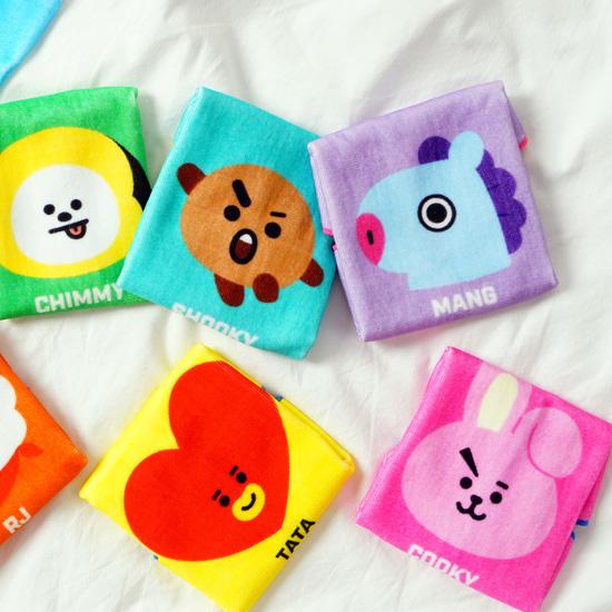 BT21 ハンド タオル BTS 防弾少年団 公式 韓国 ハンカチ かわいい
