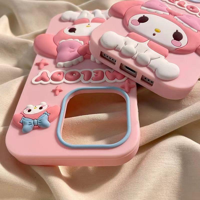 マイメロディ ケース 立体 アイフォン16promax iphone15 iphone14/13