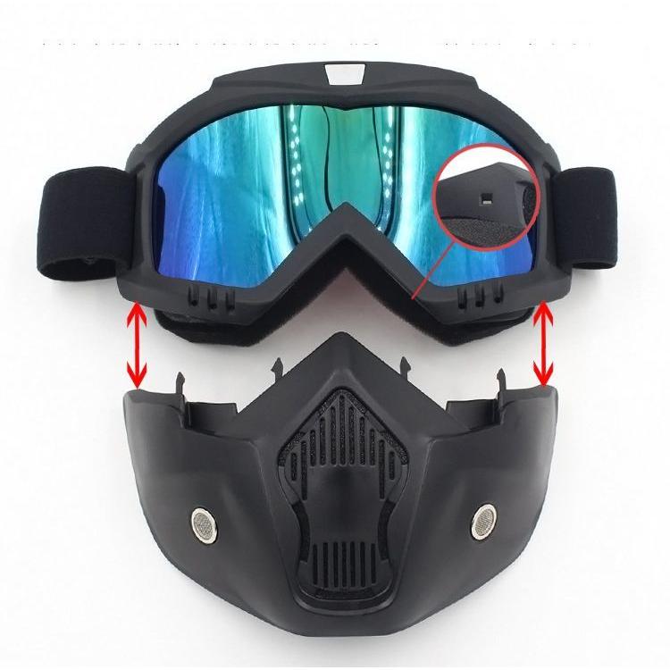 ゴーグル フェイスマスク付き フルフェイス型 バイク スノボ スキー