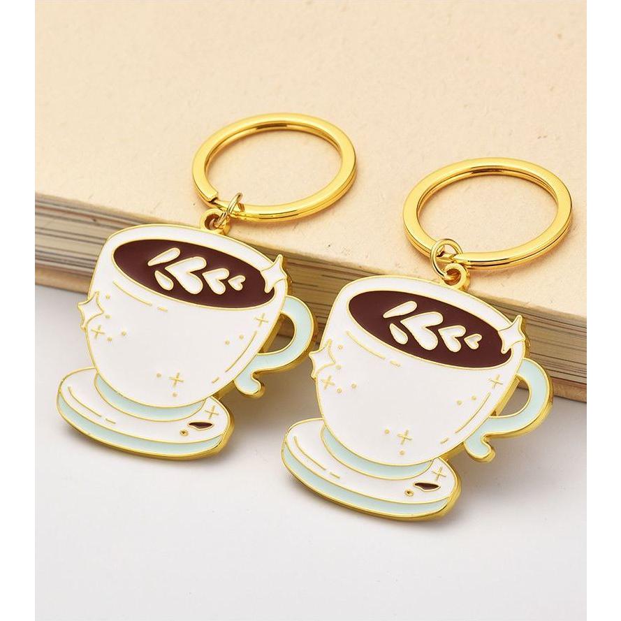 キーホルダー キーリング バッグチャーム レディース メンズ コーヒー