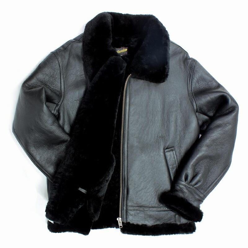 ムートンジャケット メンズ レザージャケット ラム革 B-3 フライト