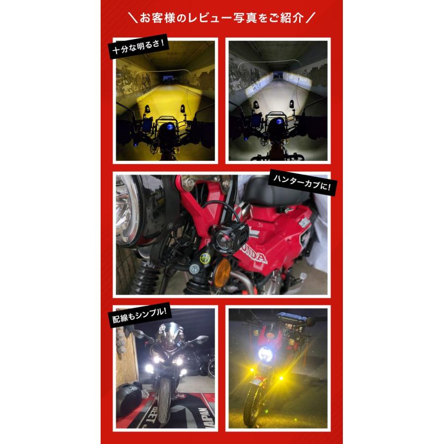 Kaedear（カエディア） 【 爆光フォグ 】 バイク フォグランプ LED