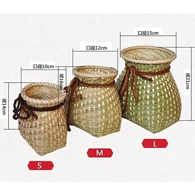 竹製バスケット 花籠 竹かご 竹ビクどじょうすくい おしゃれ 手作りの