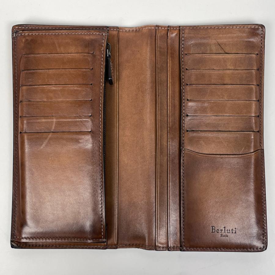 Berluti（ベルルッティ） エベネ 二つ折り長財布 カリグラフィ 長財布