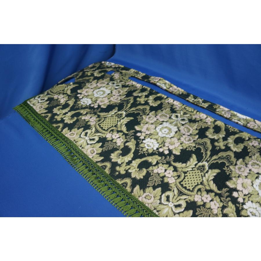 17スーパーグレート用 花かご 縦柄 ダッシュマット グリーン