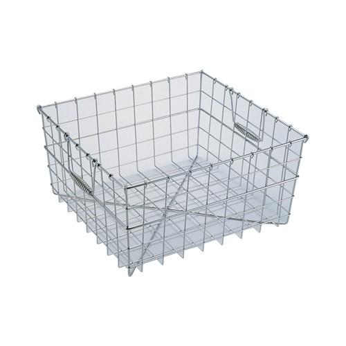 MT 18-8食器カゴ B-2 390×360×200mm テーパー付 給食 食器かご