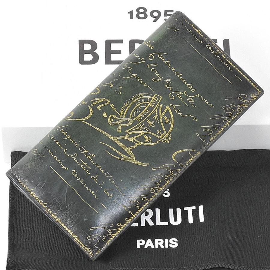 Berluti（ベルルッティ） センタースタンプ 豪華 グリーン ゴールデン