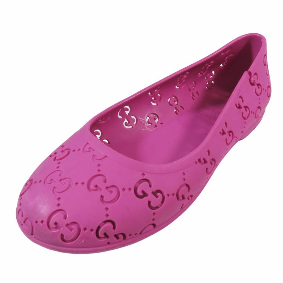 GUCCI（グッチ） キッズ 子供靴 ラバー GG フラットシューズ パンプス