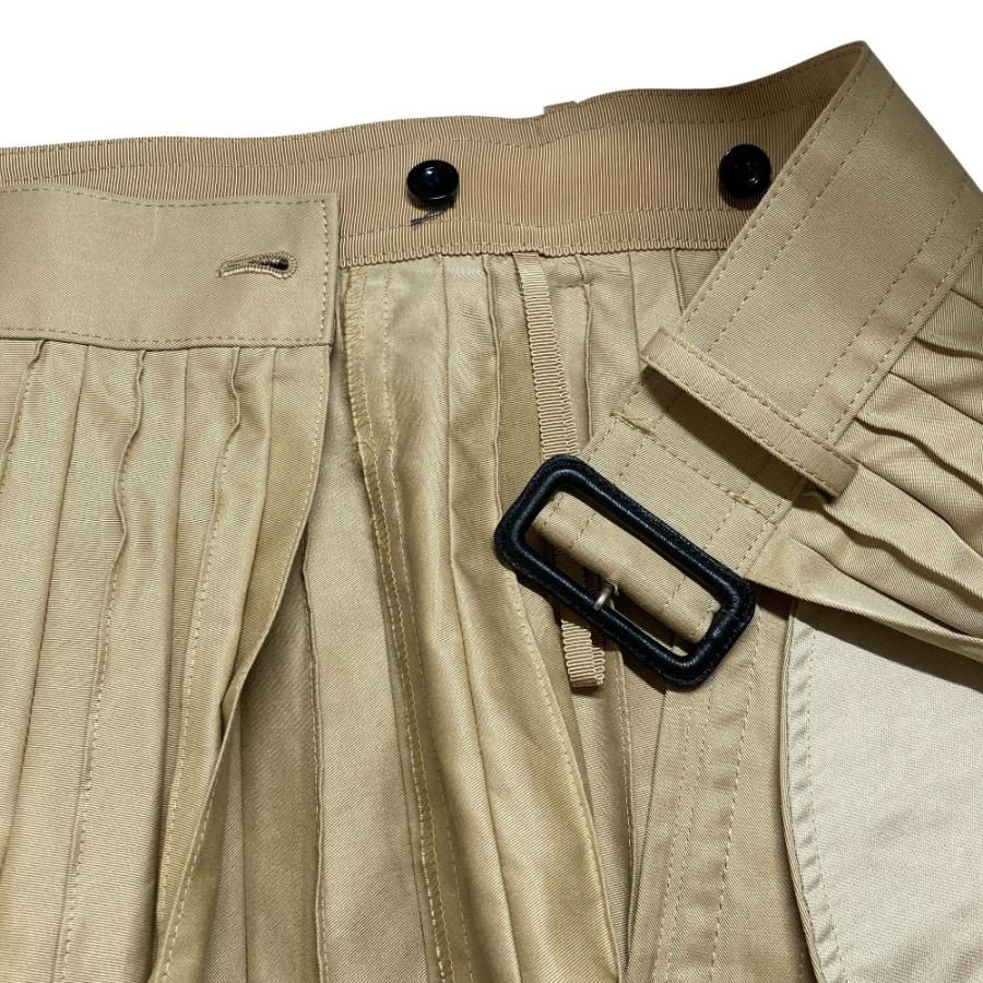 sacai（サカイ） 良品 Cotton Gabardine Skirt プリーツ ラップ