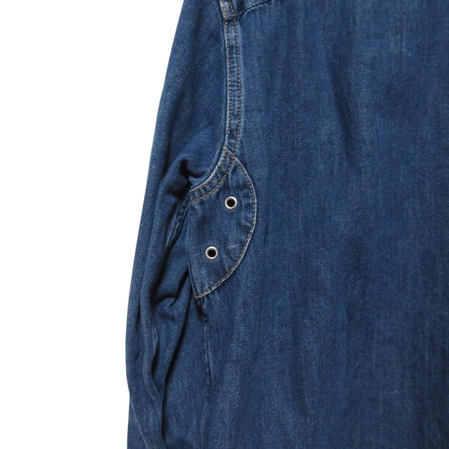DIESEL（ディーゼル） 美品 ロゴ刺繍 デニムシャツ シャツジャケット L