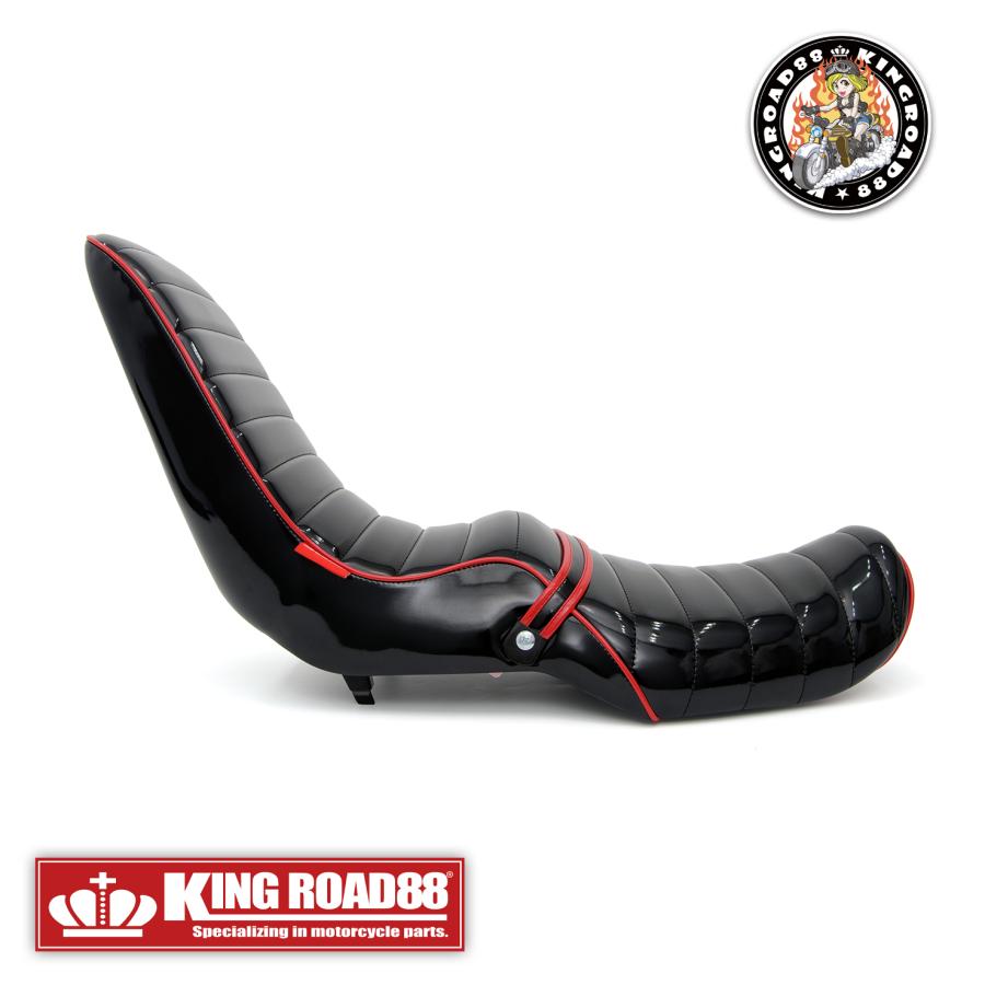 カワサキ バリオスI型 ZR250A KingRoad883段シート エナメル ブラック
