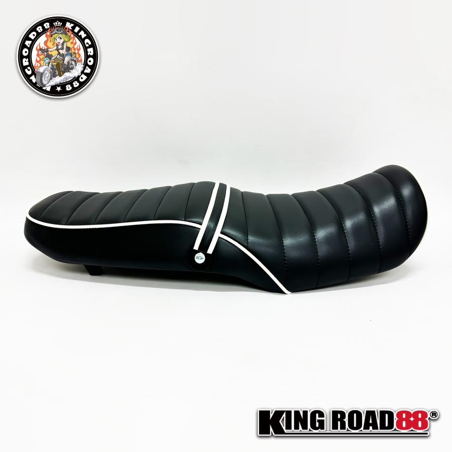 カワサキ バリオス2 ZR250B KingRoad88 タックロールシート ブラック