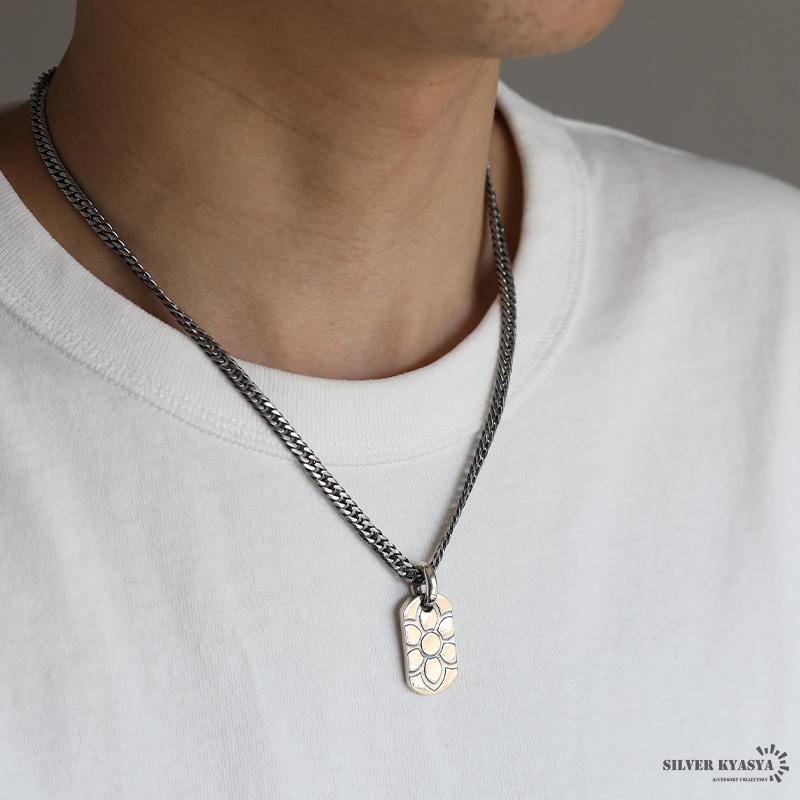 ドッグタグネックレス シルバー925 桜ネックレス シルバー 喜平