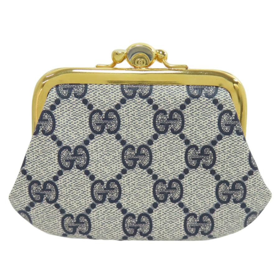 GUCCI（グッチ） GG がま口財布 アクセサリーポーチ カーフ レディース