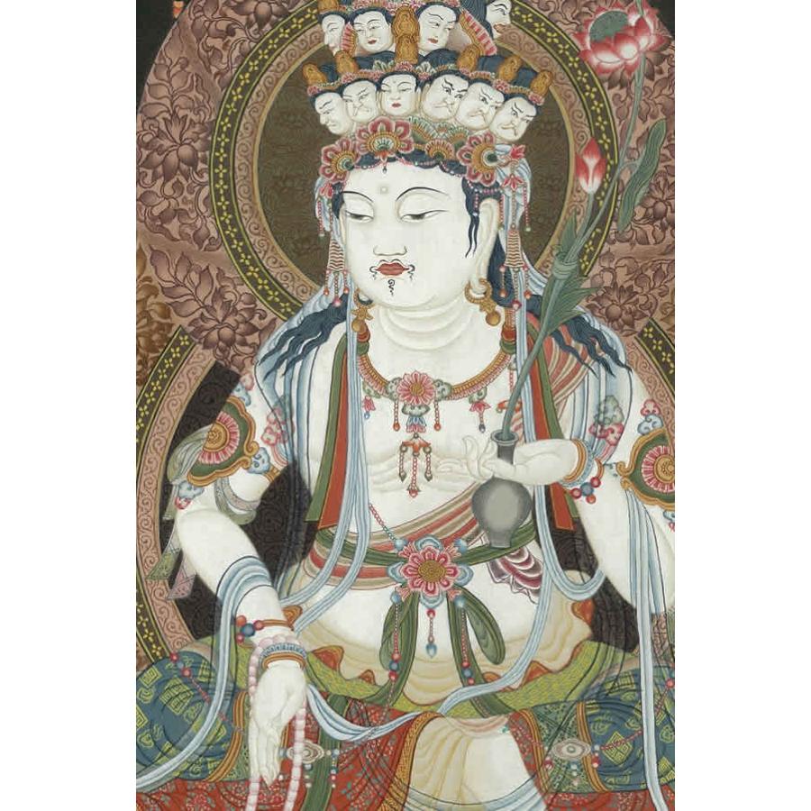 肉筆仏画 十一面観音 : 仏像仏画チベット美術卸の天竺堂 - 通販