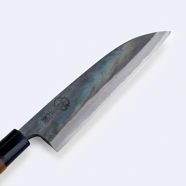 舟行包丁 土佐型 165mm 両刃 鍛造 黒打 元兼 青紙鋼 日本製