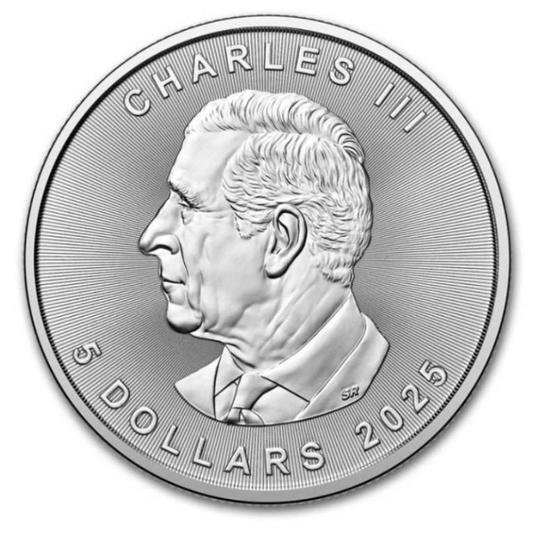 2025年】銀貨 メイプルリーフ銀貨 1oz 25枚セット（25オンス） クリア